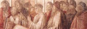 Scenes from the Life of St John the Evangelist- 2. Raising of Drusiana (detail 3) 1320 by Giotto Di Bondone