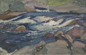 Thomson's Rapids, Magnetawan River by James Edward Hervey MacDonald