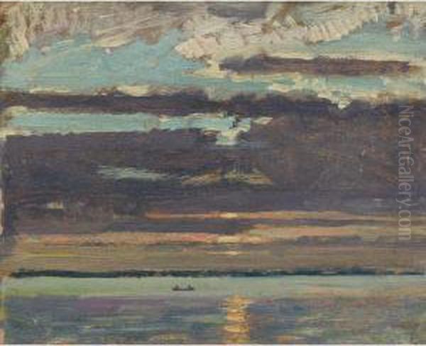 Sunset, Lake Simcoe - view 1