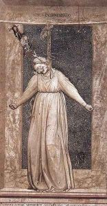 No. 47 The Seven Vices- Desperation 1306 by Giotto Di Bondone