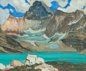 Lake Mcarthur, Lake O'hara Camp (a Landscape Sketch On The Reverse) by James Edward Hervey MacDonald