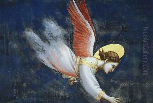 Scenes from the Life of Joachim- 5. Joachim's Dream (detail) 1304-06 - view 1