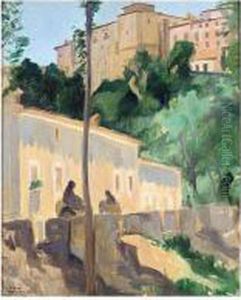 Street Scene In The Ronda Street Scene In The Ronda