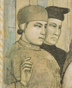 Scenes from the Life of Saint Francis- 4. Death and Ascension of St Francis (detail 2) 1325