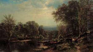 Farmington River, Farmington, Connecticut by James McDougal Hart