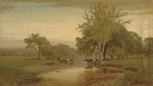 On The Farmington River, Connecticut by James McDougal Hart