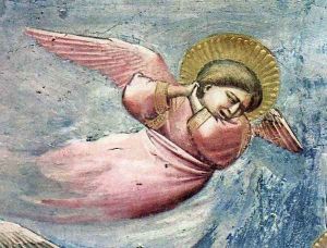 Scenes from the Life of Christ- 20. Lamentation (detail 3) 1304-06 by Giotto Di Bondone