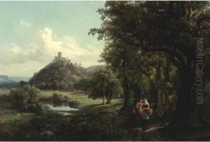 A Meeting By The Road by James McDougal Hart