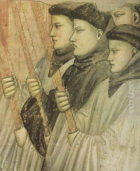 Scenes from the Life of Saint Francis- 4. Death and Ascension of St Francis (detail 3) 1325 - view 1