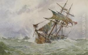 Sailboat At Sea by William Macdowell