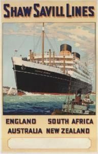 Shaw Savill Lines by William Macdowell