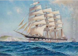 Clipper Off The South Coast by William Macdowell