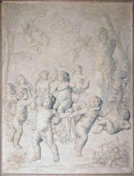Putti Adorning A Herm - view 1