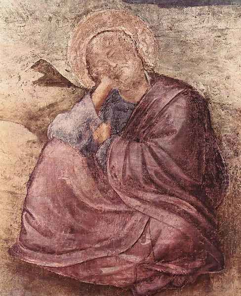 Scenes from the Life of St John the Evangelist- 1. St John on Patmos (detail) 1320 - view 1