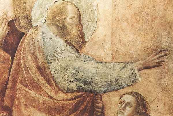 Scenes from the Life of St John the Evangelist- 2. Raising of Drusiana (detail 1) 1320 - view 1