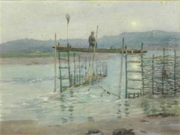 Fishing At Sunset - view 1