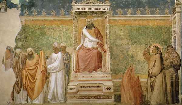 Scenes from the Life of Saint Francis- 6. St Francis before the Sultan (Trial by Fire) 1325 - view 1
