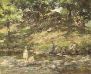 Children In A Glen by William Stewart MacGeorge