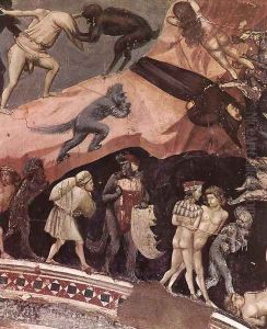 Last Judgment (detail 16) 1306 by Giotto Di Bondone