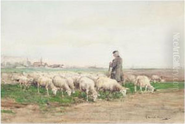 Shepherd And His Flock - view 1