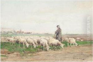 Shepherd And His Flock by James Hamilton Mackenzie