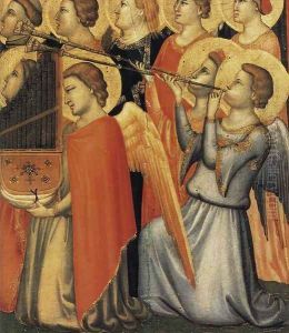 Baroncelli Polyptych (detail 2) c. 1334 by Giotto Di Bondone
