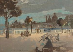 Children Playing, Venice by Charles Hodge Mackie