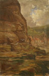 Staithes From Penny Nab by Charles Hodge Mackie