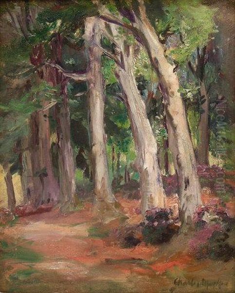 Wooded Landscape With Rhodedendron - view 1