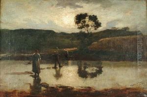 Crossing The Brook by Charles Hodge Mackie