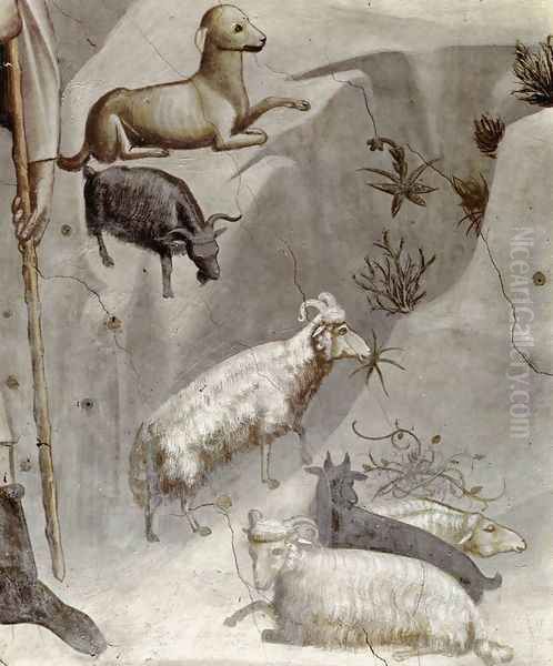 No. 5 Scenes from the Life of Joachim- 5. Joachim's Dream (detail) 1304-06 - view 1