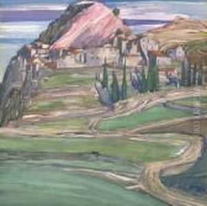 A Hill Town In Southern France by Charles Rennie Mackintosh