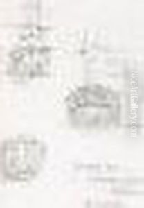 Lincluden Abbey, Dumfries - A Sheet Of Studies Of Decorative Elements by Charles Rennie Mackintosh