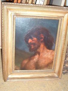 Head Study Of A Man by Thomas Eyre Macklin