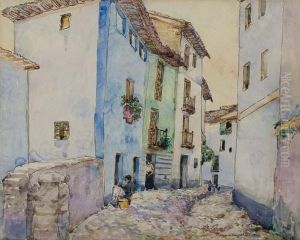 A Street In Granada, Spain by Donald Shaw Maclaughlan