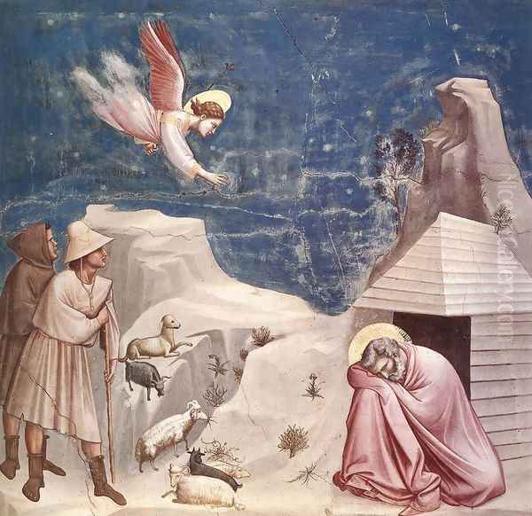 No. 5 Scenes from the Life of Joachim- 5. Joachim's Dream 1304-06 - view 1