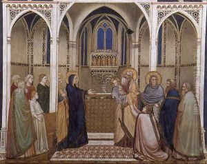 Presentation of Christ in the Temple 1310s by Giotto Di Bondone