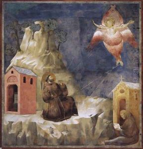 Legend of St Francis- 19. Stigmatization of St Francis 1297-1300 by Giotto Di Bondone