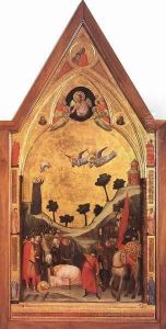 The Stefaneschi Triptych- Martyrdom of St Paul c. 1330 by Giotto Di Bondone