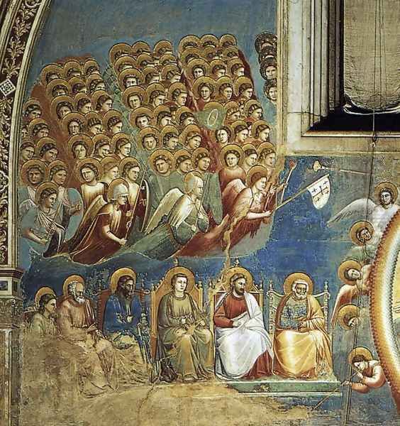 Last Judgment (detail 2) 1306, Fresco, Cappella Scrovegni (Arena Chapel), Padua by Giotto Di Bondone