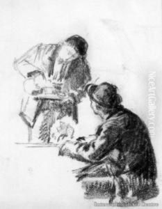 Study For A Painting, Tavern Scene by Daniel Maclise