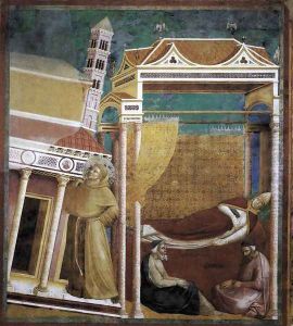 Legend of St Francis- 6. Dream of Innocent III 1297-99 by Giotto Di Bondone