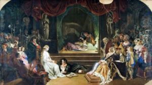 Play Scene From Hamlet by Daniel Maclise