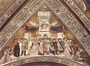 Franciscan Allegories-Allegory of Chastity c. 1330 by Giotto Di Bondone
