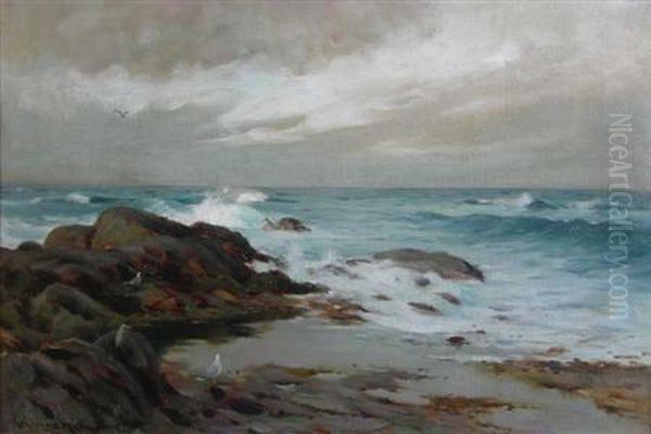 Waves Breaking On A Deserted Beach, Tiree - view 1