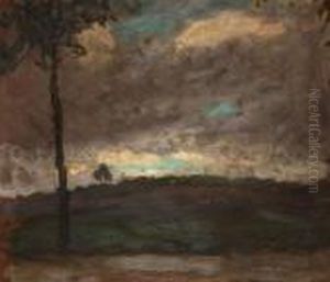 Vorabendliche Landschaft by Gustav Macoun