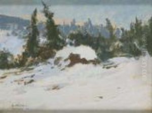 Wintery Krkonoe Mountains by Gustav Macoun