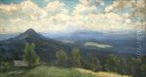 A Mountainous Landscape by Gustav Macoun