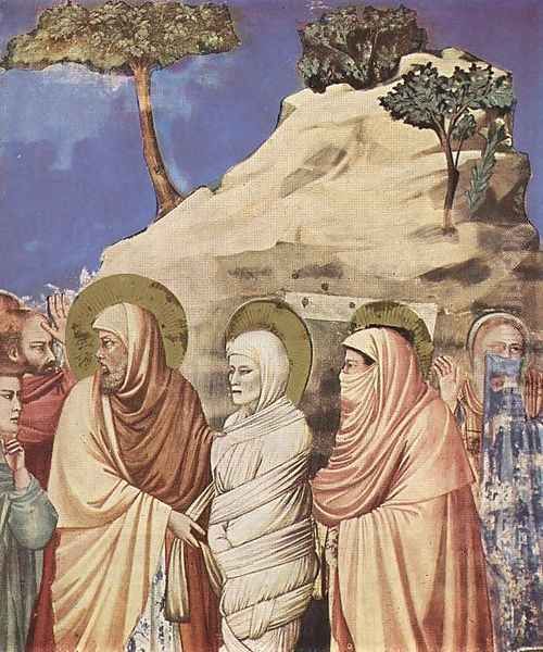 No. 25 Scenes from the Life of Christ- 9. Raising of Lazarus (detail) 1304-06 - view 1