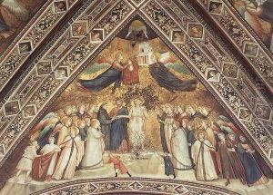 Franciscan Allegories- Allegory of Poverty c. 1330 by Giotto Di Bondone
